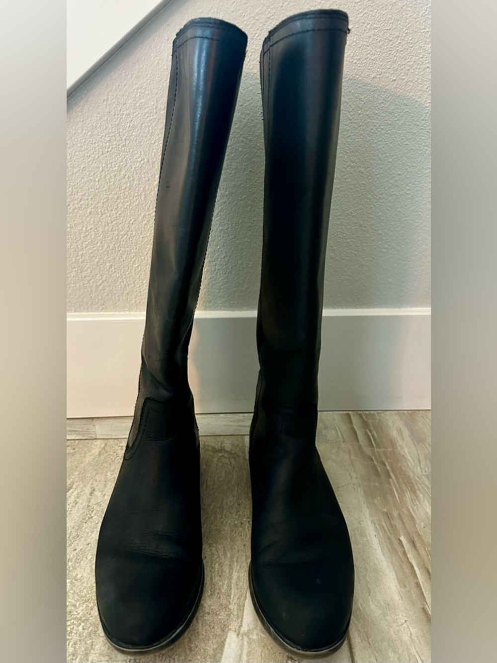 FRYE AND CO. Black Tall Riding Boots